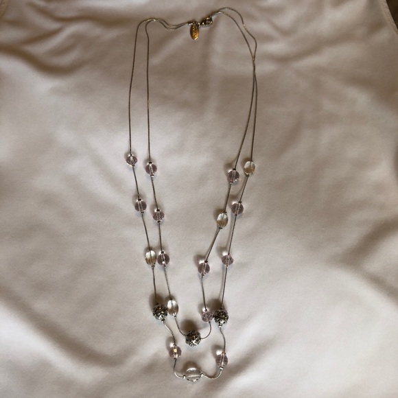 Very Pale Pink & Silver Necklace Set - Picture 11 of 11